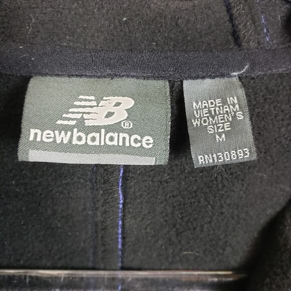 New Balance Periwinkle Blue and Black Soft-shell Hooded Zip up Jacket Size Med - Picture 5 of 8